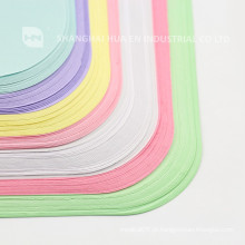 Cobertura de bandeja de papel dental médica colorida